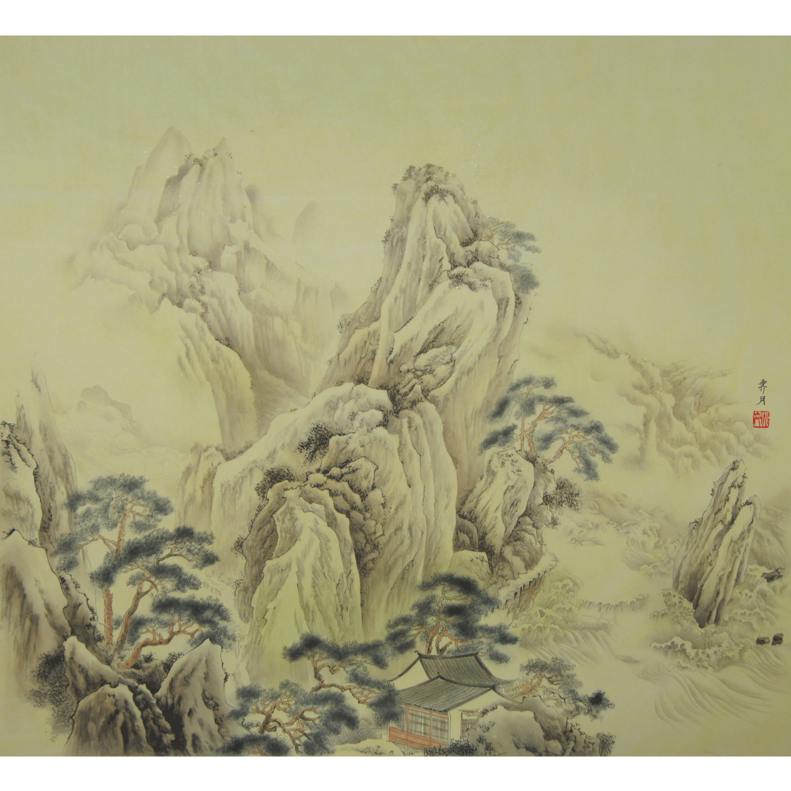 临古画山水
