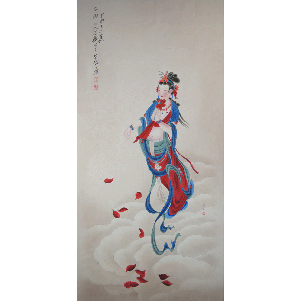 临张大千画